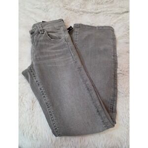 Basic Girls Grey Embellished Bootcut Jeans Kids Size 16 Stretch Denim NWHD